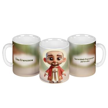 Imagem de Caneca branca católica animação divina (14944)