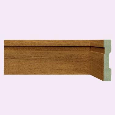 Imagem de Kit Rodapé de MDF 30 Barras Frisadas de 10cm x 2,40m Rende 72 Metros Moldufama Turim