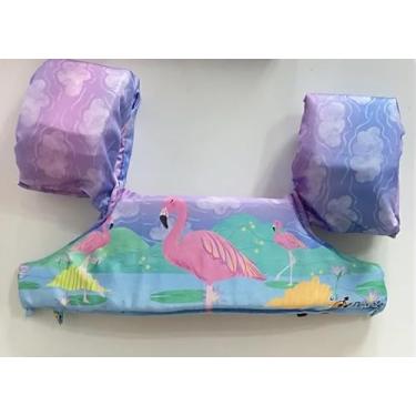 Imagem de Bóia Infantil Peixote Kids, Flutuador com Estampa de Flamingo, Lilás, para Crianças até 20kg
