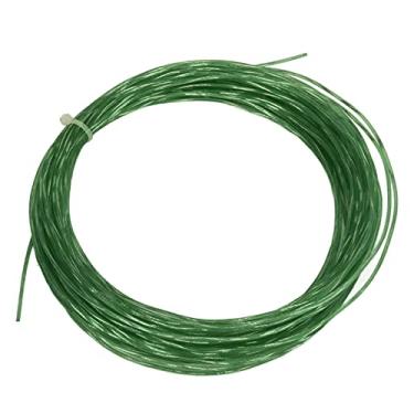 Imagem de Raquetes de tênis cordas elásticas de nylon titânio de alto desempenho fio de substituição durável para entusiastas do esporte de 12,2m de comprimento de 1,3 mm de diâmetro (Verde)
