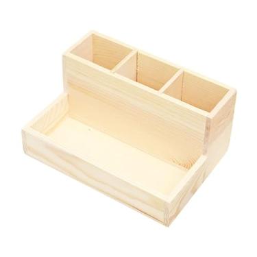 Imagem de Kokiya Estojo organizador para pincéis de esmalte, organizador de mesa, porta-lápis portátil, de maquiagem, recipiente para joias para quarto e escritório