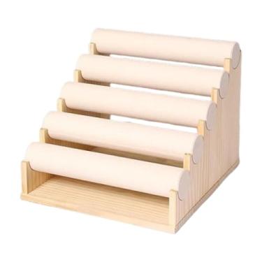 Imagem de Deevoka Suporte de Exibição de Pulseiras Suporte de Exibição de Pulseiras para Armário de Loja de Vendas, Bege