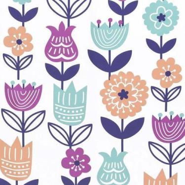 Imagem de Cortina De Banho Floral 180X180 Cm - Just Home Collection