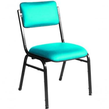 Imagem de Kit Com 3 Cadeiras Para Auditórios Linha Hotel Smart Verde - DESIGN OF