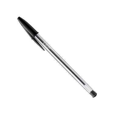 Imagem de Caneta Esferográfica BIC Cristal Original Preta Ponta Média de 1.0mm 50 unidades - BIC