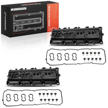 Imagem de A-Premium Tampa de válvula de motor esquerda e direita de alumínio atualizado com junta e parafusos compatíveis com Ram 1500 2500 3500 4500 5500 e Jeep Grand Cherokee, Wrangler, Commander e Dodge Ram