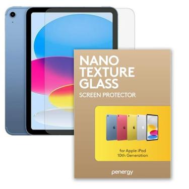 Imagem de PENERGY Protetor de tela de vidro Nano Texture | iPad 10ª geração | Sensação autêntica de papel, antirreflexo, resistente a arranhões – otimizado para desenho e escrita em Apple Pencil