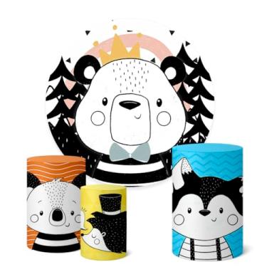 Imagem de Trio Capas Cilindro + Painel Sublimado 1,50m Bosque (K1BSQ0035)