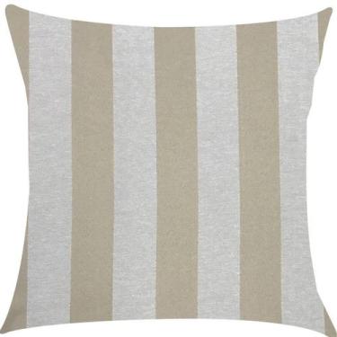 Imagem de Capa de Almofada Jacquard Bege Cobre Listrado 43x43cm - Sua Casa Decor