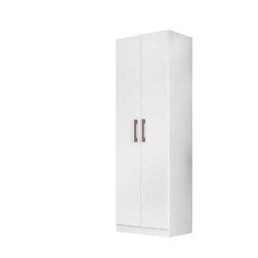 Imagem de Armário Multiuso New Iris 2 Portas Branco 5 Prateleiras – Versátil, MDP, 182cm