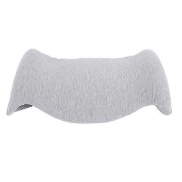 Imagem de Travesseiro lombar suportes lombares suporta suporta de almofada de almofada ergonômica Função de memória respirável Chopção lombar para o sofá de cama Dor traseiro Alívio da dor (Cinza claro)