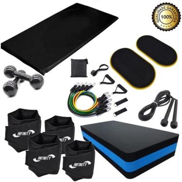 Imagem de Kit Funcional Step+ Colchonete +Caneleira 2 E 4 Kg +