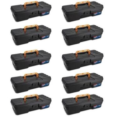 Imagem de Kit 10 Maletas Multiuso Para Pesca E Camping - Atacado - Preto - Jaú P