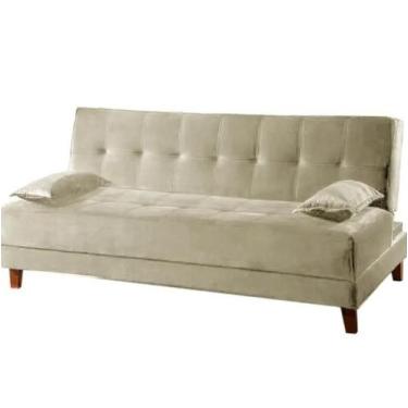Imagem de Sofá Cama Arpoador 2 Lugares 185cm Tecido Suede Innove, Bege