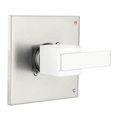 Imagem de DLymtrx Placa quadrada de acabamento de chuveiro de substituição para Delta 1300/1400 e 13/14 Series - Painel de capa de chuveiro compatível, apenas kit de acabamento (válvula e cartucho não incluídos