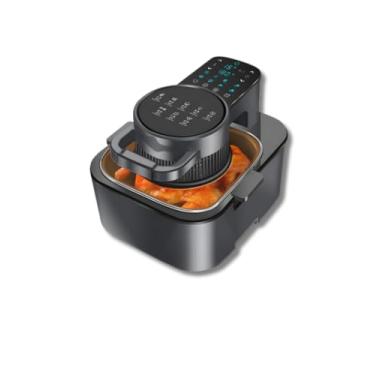 Imagem de Fritadeira Grande Sem Óleo Air Fryer Digital Lcd 8L - Preto - 110V