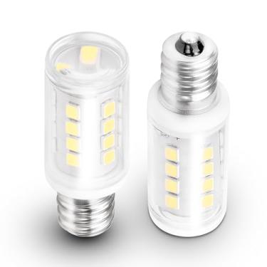 Imagem de Lâmpada para secadora 120V 10W 25W 40W Equivalente WE05X20431 WP22002263 Lâmpada de eletrodoméstico E12 base de candelabro 2W 300lm 6000K luz do dia branca para secador tambor água dispensador de gelo