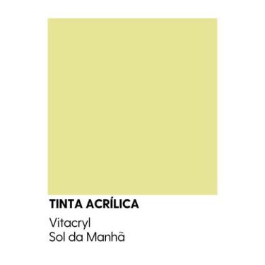 Imagem de Tinta Emborrachada Acetinada Amarelos - Vitacryl, Sol da Manhã, 3,6 lt