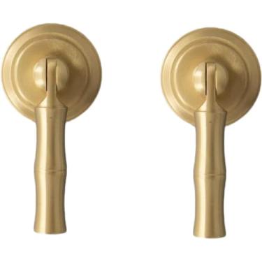 Imagem de Maçaneta Para Móveis 2 Pcs Alça De Latão Puro Em Forma De Gota Tag Gaveta Porta Do Armário Pingente De Furo único Alça Pequena, H Small Matte Brushed