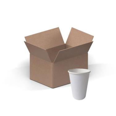 Imagem de Copo De Papel Biodegradável 200ml Branco 50 Un Kit 10 - Vitapack