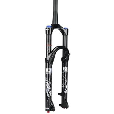 Imagem de NANLIO Suspensão de garfo de bicicleta X9 PRO 34 mm 26 69.8 cm 73.7 cm MTB Garfo de amortecimento de óleo e gás Bloqueio de controle manual 140/160 mm