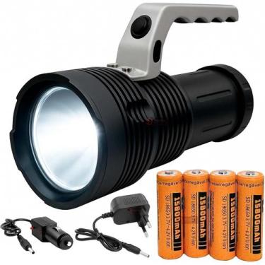 Imagem de Lanterna Profissional Led Cree Super Potente Forte Recarregável C/ Zoo