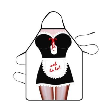 Imagem de Avental Elegante Impresso Humorístico Para Cozinha Doméstica Churrasco
