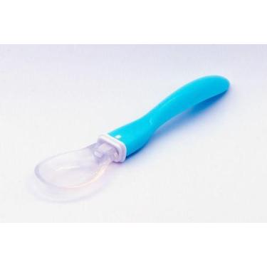 Imagem de Colher Soft Spoon 8m+ Ergonômica Azul - Ibimboo