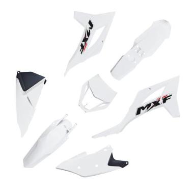 Imagem de Kit plástico Biker C/ Adesivo Mxf 250/300, Branco