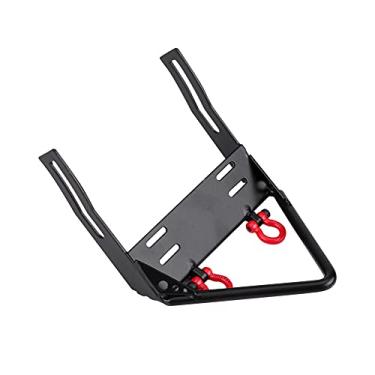 Imagem de Domary RC Crawler Aço Front Bumper Winch Mount Atraente Axial SCX10 1/10 Controle Remoto Acessórios Do (Dedo do pé pontual: 5,4 x 4,4 x 2,6cm / 2,1 x 1,7)