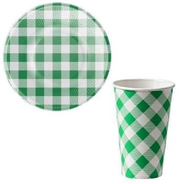 Imagem de Kit Festa Junina 10 Convidados Prato Copos Guardanapos Papel - Udlandi