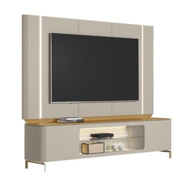 Imagem de Painel 75 Pol E Rack 239cm Com Led Martan Tauari/off L06 - Mpozenato