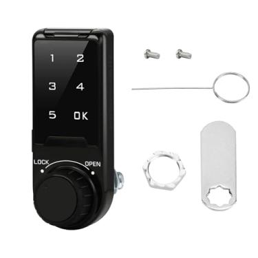 Imagem de Code Security Lock Touch, fechadura eletrônica de gabinete, teclado, fechadura de fechadura com senha, armário de segurança sem chave, armário de segurança codificado para móveis, hotéis, empresas