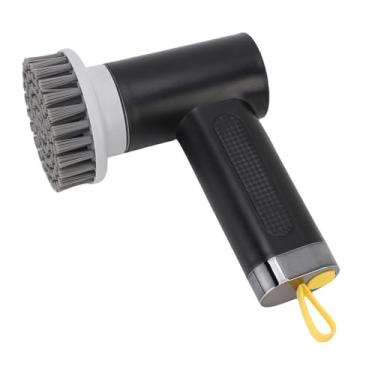 Imagem de Luqeeg Escova Giratória Elétrica com 3 Cabeças de Escova Substituíveis, Tecnologia Profissional à Prova D'água Ipx7, Ideal Para Limpar Pisos de Azulejo, Paredes, Banheiras (Preto)