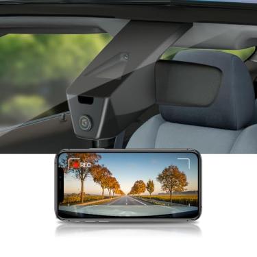 Imagem de Fitcamx Câmera de painel 4K adequada para Dodge Charger 2015-2023 e carregador SRT (HD2-1631, aberturas no meio), aparência de fábrica OEM, vídeo UHD 2160P, Wi-Fi e aplicativo, gravação em loop