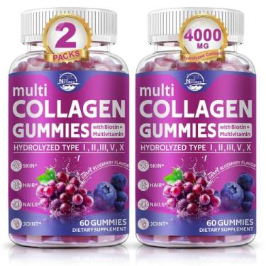 Imagem de Collagen Gummies Peptídeos multicolágenos vivos da Nature - Nature's l