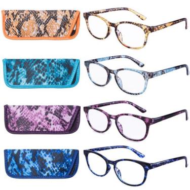 Imagem de Óculos de leitura EYEGUARD Fashion Colorful para mulheres +6.00 (4)
