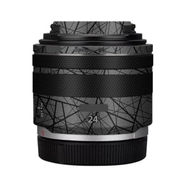 Imagem de RF 24 1.8 Capa de lente película anti-arranhões adesivo para câmera película protetora decalque protetor corporal para Canon RF 24 mm F1.8 STM (cinza cruzado)