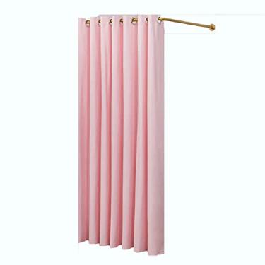 Imagem de Loja de roupas simples, provador removível, loja de roupas com varão de cortina de metal, vestiário para boutiques, escritórios, shopping centers, economizar espaço, vestiário portátil