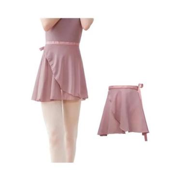 Imagem de Saia Tutu De Chiffon Para Dança, Mini Saia Curta Com Amarração Para Da