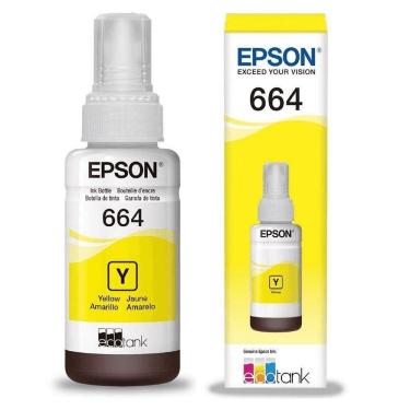 Imagem de Refil Epson 664 - Amarelo - 70ml - T664420al