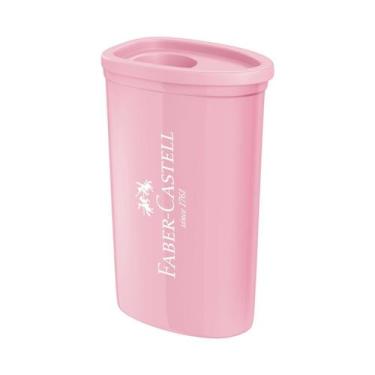 Imagem de Apontador com depósito pastel TRIANGULAR Faber-Castell, Rosa