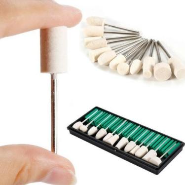 Imagem de Kit 12 Brocas Profissionais Lixas Lixadeiras Elétrica BRANCAS - MKB
