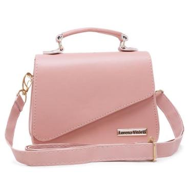 Imagem de Bolsa alça transversal femenina - BOLSAS FEMININAS, Rose