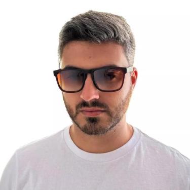Imagem de Óculos De Sol Masculino Quadrado Original Finoti Uv400 Verão, Marrom l