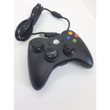 Imagem de Controle Xbox 360 Com Fio E Pc Slim Joystick - Ponto do Nerd