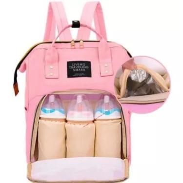 Imagem de Mochila Bolsa Maternidade ROSA - CONNECTCELL