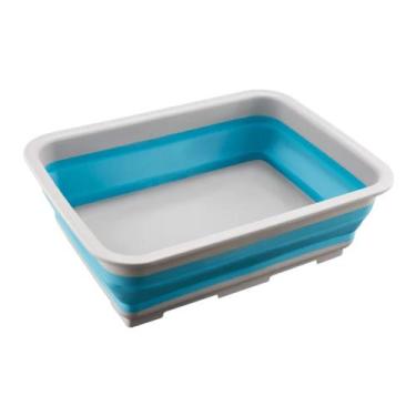 Imagem de Bacia Multiuso Sanfonada 7Litros Dobrável Uso Diário Casamia, Verde
