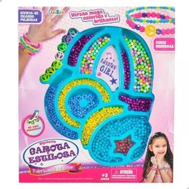 Imagem de Kit Miçangas Brinquedo Infantil Pulseiras Fashion Girl - Toys Import J24113150 Nenhuma avaliaçã