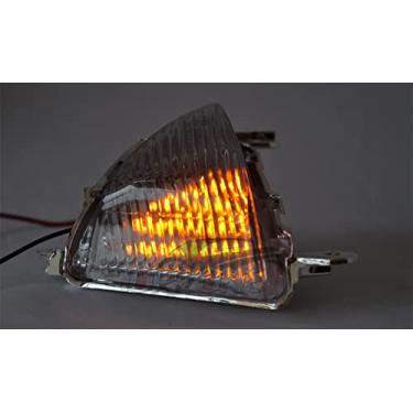 Imagem de TOPZONE Compatível com Kawasaki 2008-2018 1400GTR; 2007-2013 Z1000 / ABS; ZZR1400 / ZZR1400 ABS 2006-2019; Lâmpada Idicadora Frontal Piscadora (Lâmpadas LED instaladas, Cor Fumaça)